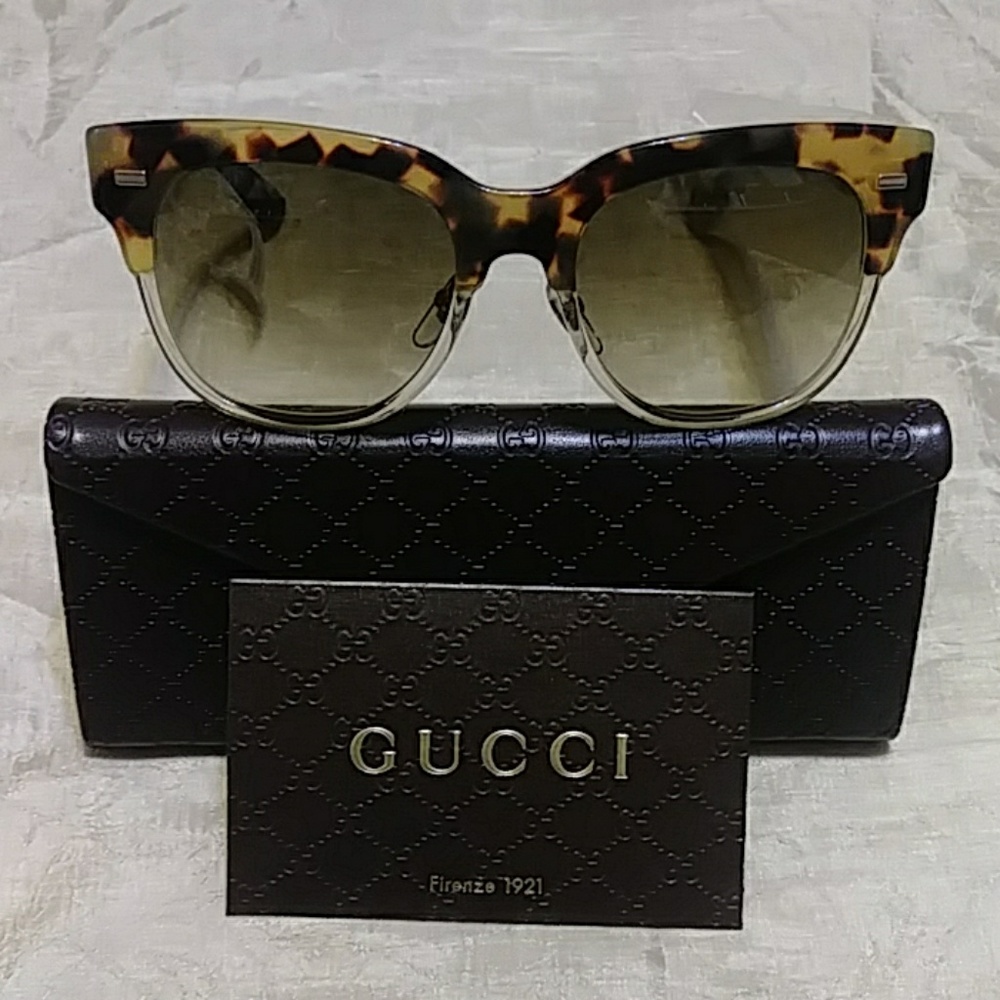 Gucci 52mm Leopard Sunglasses